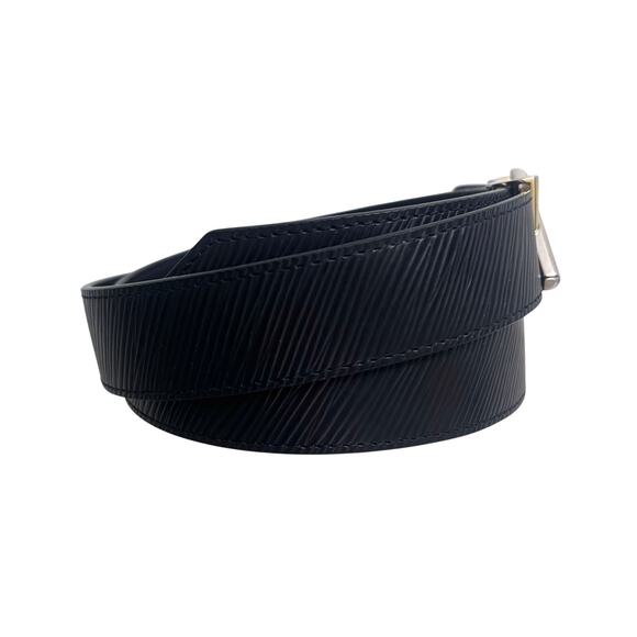 Louis Vuitton LV Twist Gold Silver 30MM Epi Leather Women’s Belt Size 32 - Picture 6 of 16